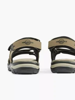 Easy Street Beige Sandaal Klittenband -Beroemde Schoenen Winkel 2057432 H4