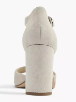 Beige Suéde Sandalette -Beroemde Schoenen Winkel 2059750 H4