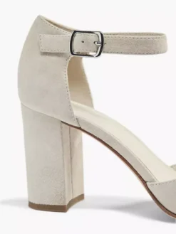 Beige Suéde Sandalette -Beroemde Schoenen Winkel 2059750 H5