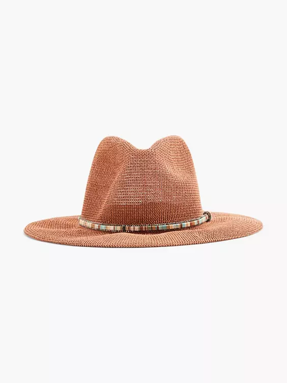 Bruine Rieten Strandhoed 1 Bruine Rieten Strandhoed