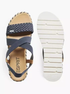 ESPRIT Donkerblauwe Platform Sandaal -Beroemde Schoenen Winkel 2063092 H3