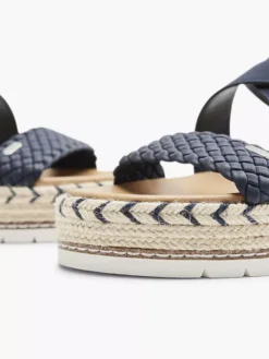 ESPRIT Donkerblauwe Platform Sandaal -Beroemde Schoenen Winkel 2063092 H5
