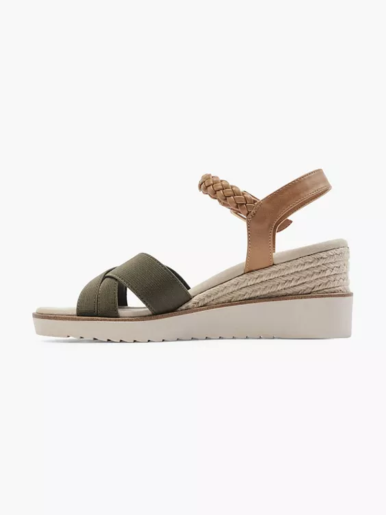 ESPRIT Groene Sandalette Sleehak 2 ESPRIT Groene Sandalette Sleehak - Afbeelding 2