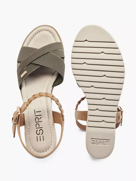 ESPRIT Groene Sandalette Sleehak 3 ESPRIT Groene Sandalette Sleehak - Afbeelding 3