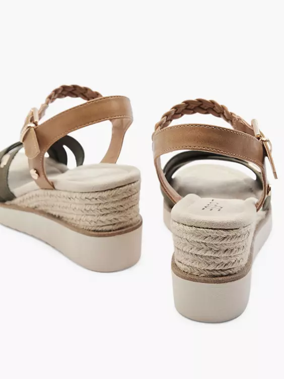 ESPRIT Groene Sandalette Sleehak 4 ESPRIT Groene Sandalette Sleehak - Afbeelding 4