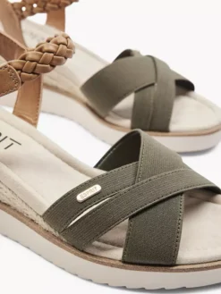 ESPRIT Groene Sandalette Sleehak 12 ESPRIT Groene Sandalette Sleehak -Beroemde Schoenen Winkel 2063155 H5