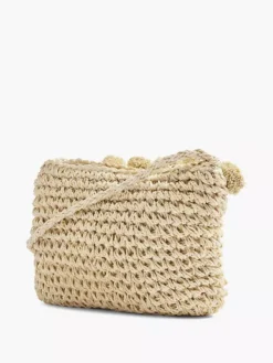 Beige Rieten Schoudertas -Beroemde Schoenen Winkel 2063425 1 H3