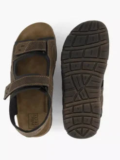 Easy Street Bruine Sandaal Klittenband -Beroemde Schoenen Winkel 2063702 H3