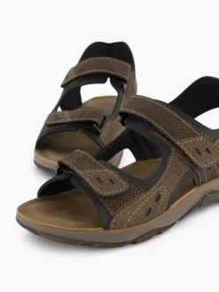 Easy Street Bruine Sandaal Klittenband -Beroemde Schoenen Winkel 2063702 H5