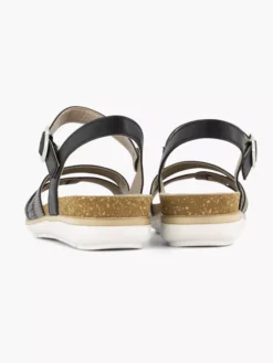 Easy Street Zwarte Sandaal Gespsluiting 9 Easy Street Zwarte Sandaal Gespsluiting -Beroemde Schoenen Winkel 2065336 H4