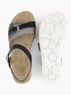 Easy Street Zwarte Sandaal Gespsluiting 10 Easy Street Zwarte Sandaal Gespsluiting -Beroemde Schoenen Winkel 2065336 H5