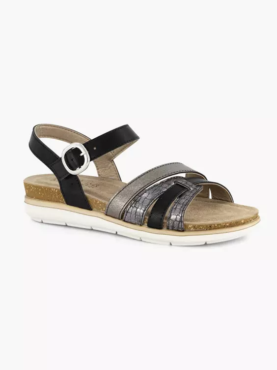 Easy Street Zwarte Sandaal Gespsluiting 6 Easy Street Zwarte Sandaal Gespsluiting - Afbeelding 6