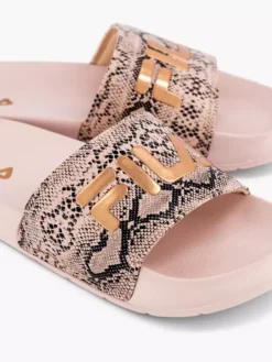 Fila Roze Badslipper Slangenprint -Beroemde Schoenen Winkel 2066780 H5