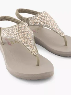 Skechers Taupe Sandaal -Beroemde Schoenen Winkel 2066980 H3