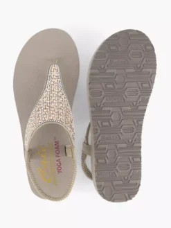 Skechers Taupe Sandaal -Beroemde Schoenen Winkel 2066980 H5