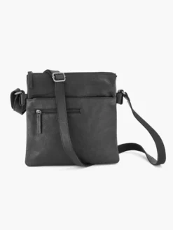 Zwarte Leren Schoudertas