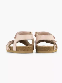 Roze Leren Sandal Klittenband -Beroemde Schoenen Winkel 2073078 H4