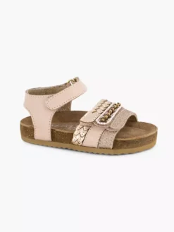 Roze Leren Sandal Klittenband -Beroemde Schoenen Winkel 2073078 H6
