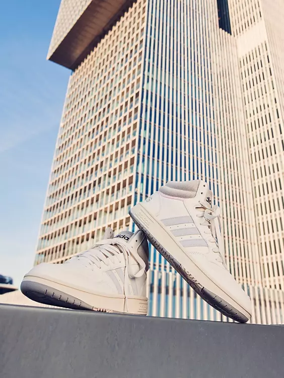 ADIDAS Witte Hoops 3.0 Mid 8 ADIDAS Witte Hoops 3.0 Mid - Afbeelding 8