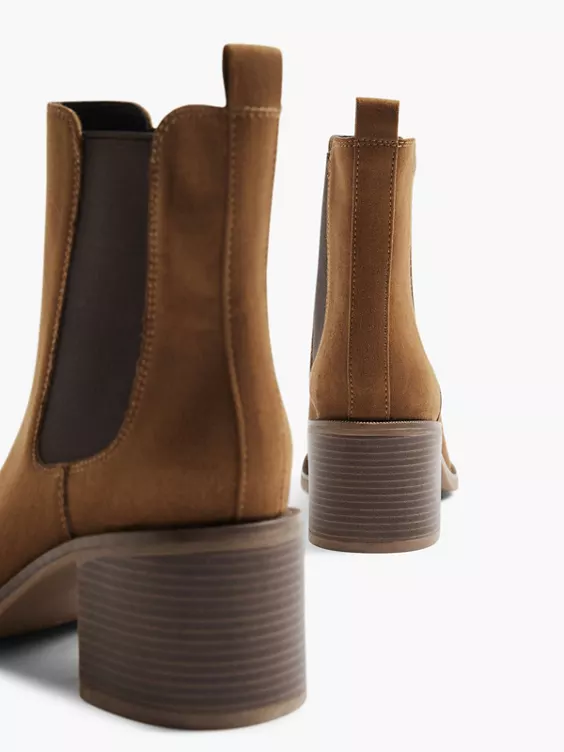 Cognac Chelsea Boot Hak 4 Cognac Chelsea Boot Hak - Afbeelding 4