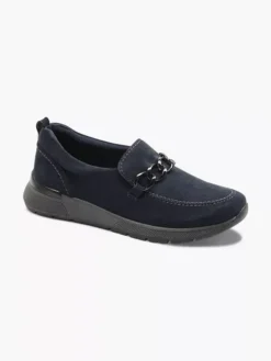 Blauwe Leren Instapper Sierketting -Beroemde Schoenen Winkel 2089689 H6