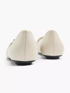 Beige Ballerina Gesp -Beroemde Schoenen Winkel 2090351 H4