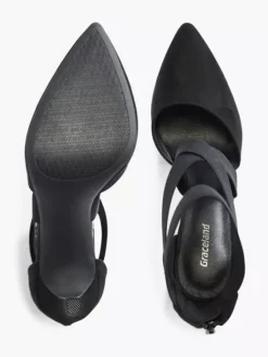 Zwarte Pump Elastiek -Beroemde Schoenen Winkel 2090688 H3