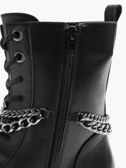 Zwarte Veterboot Sierketting -Beroemde Schoenen Winkel 2096410 H5