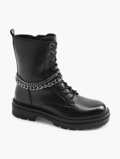 Zwarte Veterboot Sierketting -Beroemde Schoenen Winkel 2096410 H6