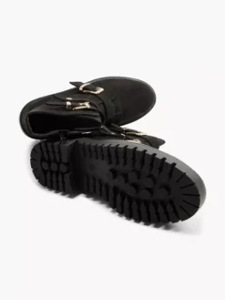 Zwarte Enkellaarzen Siergesp -Beroemde Schoenen Winkel 2096413 H3