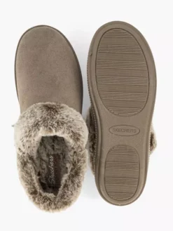 Skechers Taupe Pantoffel -Beroemde Schoenen Winkel 2097149 H3