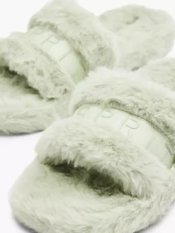 ESPRIT Groene Slipper Plush -Beroemde Schoenen Winkel 2097443 H5