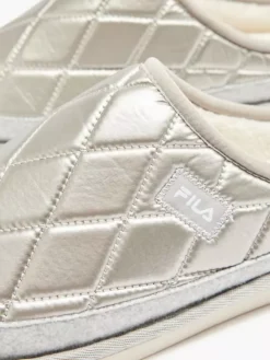 Fila Zilveren Instap Pantoffel -Beroemde Schoenen Winkel 2097491 H5