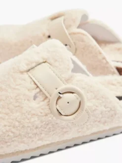 ESPRIT Beige Instap Pantoffel Teddy -Beroemde Schoenen Winkel 2097967 H5