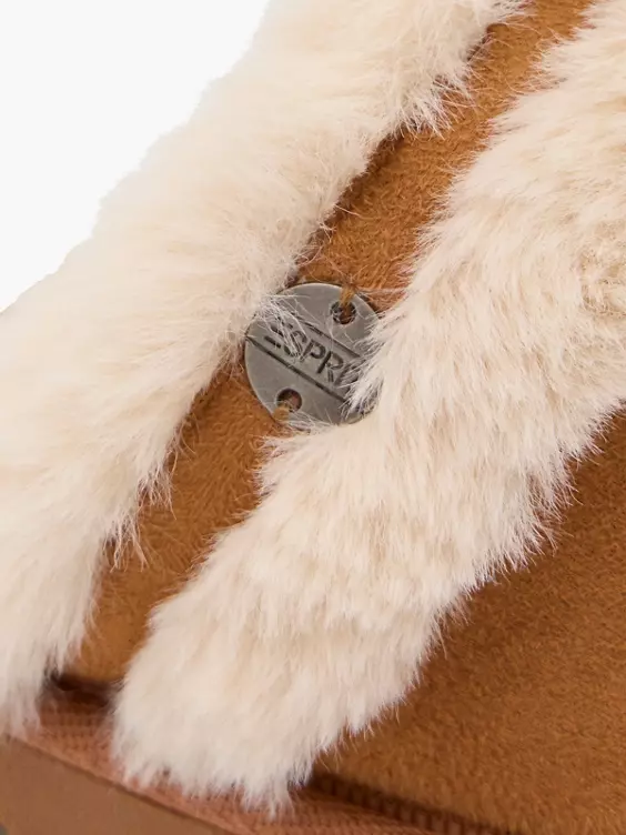 ESPRIT Cognac Instap Pantoffel 5 ESPRIT Cognac Instap Pantoffel - Afbeelding 5