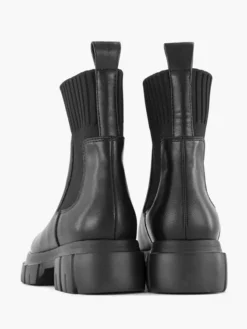 Zwarte Boot Gebreid -Beroemde Schoenen Winkel 2099693 H3