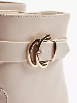 Beige Enkellaars Gesp 10 Beige Enkellaars Gesp -Beroemde Schoenen Winkel 2100508 H5