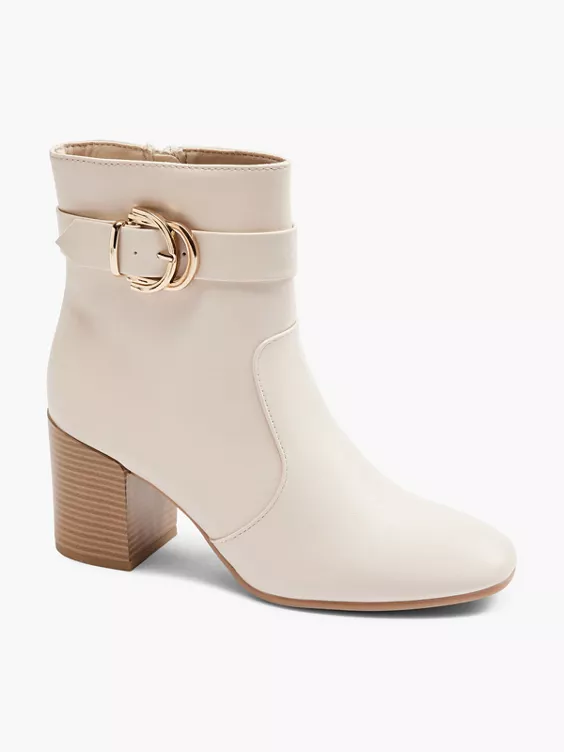 Beige Enkellaars Gesp 6 Beige Enkellaars Gesp - Afbeelding 6