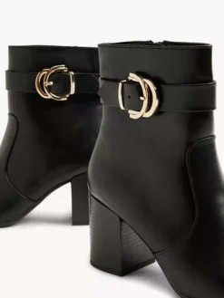 Zwarte Enkellaars Gesp 11 Zwarte Enkellaars Gesp -Beroemde Schoenen Winkel 2100509 H5