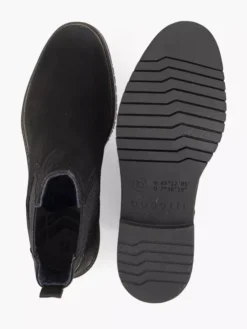 Bugatti Zwarte Leren Chelsea Boot -Beroemde Schoenen Winkel 2108930 H3