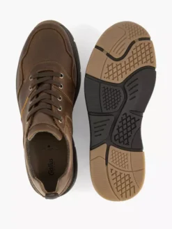 Bruine Leren Sneaker -Beroemde Schoenen Winkel 2110816 H3