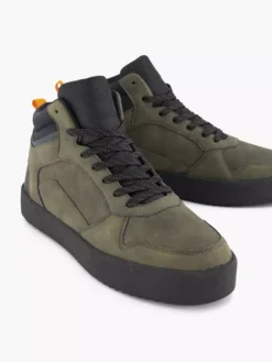Khaki Halfhoge Sneaker -Beroemde Schoenen Winkel 2110837 H5
