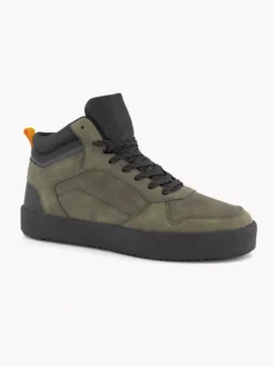Khaki Halfhoge Sneaker -Beroemde Schoenen Winkel 2110837 H6