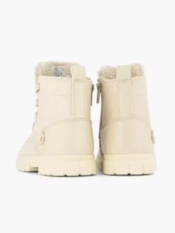 Beige Veterboot Teddy -Beroemde Schoenen Winkel 2110858 H4