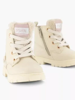 Beige Veterboot Teddy -Beroemde Schoenen Winkel 2110858 H5
