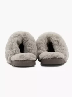 Taupe Leren Instap Pantoffel -Beroemde Schoenen Winkel 2110922 H4