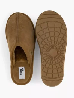 Cognac Leren Instap Pantoffel -Beroemde Schoenen Winkel 2110951 H3