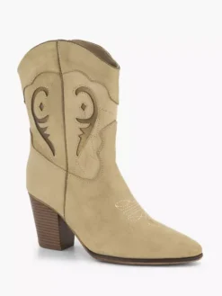 Zandkleurige Cowboy Laarzen -Beroemde Schoenen Winkel 2112274 H6