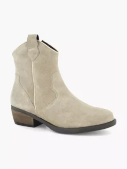 Beige Leren Cowboy Laars -Beroemde Schoenen Winkel 2112335 H6