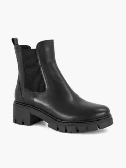 Zwarte Leren Chelsea Boot Hak 11 Zwarte Leren Chelsea Boot Hak -Beroemde Schoenen Winkel 2114607 H6